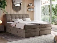 MKS M&Ouml;BEL Boxspringbett GOLD 10 KING (Set, zwei Bonell-Matratzen, zwei