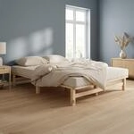 Homestyle4u Palettenbett Holzbett 90x200 120x200 100x200 140x200 Jugendbett...