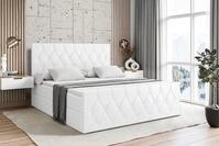 ALTDECOR Boxbett VELANTO (mit Matratze Lattenrost Topper Polsterbett mit Bettkasten