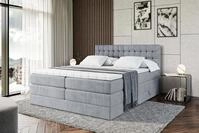 ALTDECOR Boxspringbett VIONE KING (mit Matratze und Lattenrost Topper Polsterbett mit