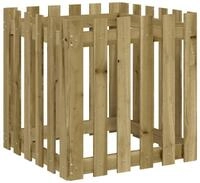 vidaXL Blumentopf Pflanzk&uuml;bel Latten-Design 60x60x60 cm Kiefernholz...