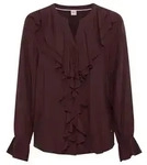 Brax Klassische Bluse Style VIVE lila|rot M (38)
