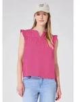 STREET ONE STUDIO Kurzarmbluse aus reiner Baumwolle rosa 34 EU