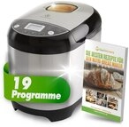 Nutrilovers Brotbackautomat NUTRI-BREAD MAKER Brotbackautomat Edelstahl 19 Programme,