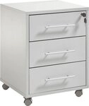 BEGA OFFICE Rollcontainer B&uuml;ro-Rollcontainer mit Schubladen abschlie&szlig;bar,
