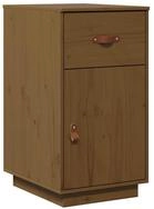 vidaXL Beistellschrank Schreibtisch-Schrank Honigbraun 40x50x75 cm Massivholz...