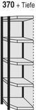 KERKMANN Regal Eckregalfeld Stora 100 HxBxT 190x87x50cm 5 B&ouml;den mit R&uuml;ckwand
