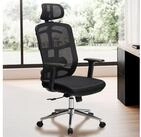 FINEBUY Drehstuhl B&uuml;rostuhl Schreibtischstuhl Mesh Schwarz Ergonomisch 120 kg