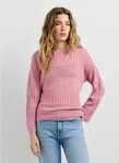 Pepe Jeans Strickpullover ALAYA im Strukturmix, reine Baumwolle