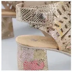 Rieker Sandalette Sommerschuh, Sandale, Blockabsatz, mit modischer...