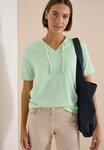 CECIL Kurzarmshirt Sommershirt mit V-Neck und Streifen