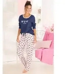Vivance Dreams by Lascana Pyjama (Set, 2 tlg) mit s&uuml;&szlig;em Schleifenmuster...