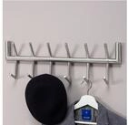 FINEBUY Wandgarderobe Garderobe Metall 60 cm Silber Flur Hakenleiste Paneel (Metall