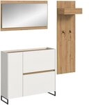 xonox.home Garderoben-Set, (3tlg. Set inkl. Schuhkommode, Spiegel,...