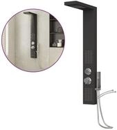 vidaXL Duscharmatur Duschpaneel-System Aluminium Schwarz