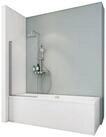 Schulte Badewannenfaltwand 70 x 120 cm pendelbar, Sicherheitsglas, (1 tlg),...