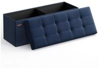 SONGMICS Sitzbank Sitzhocker mit Stauraum, klappbare, f&uuml;r Wohnzimmer...
