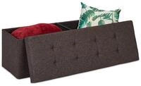 relaxdays Sitzbank mit Trenngitt, braun