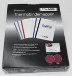 LMG Germany Thermo-Bindemappe 50 Thermo-Bindemappen 3mm DIN A4 Leinenstruktur -