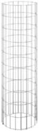 vidaXL Gartenzaun Gabionen-S&auml;ule Rund Verzinkter Stahl &Oslash;30x100 cm, (1-St)