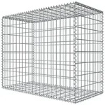 Niederberg Metall Gabionenzaun 80 x 100 x 50 cm Steingabione Feuerverzinkt -...