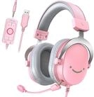 FIFINE Mikrofon Gaming Headset mit Mikrofon, Over Ear Kopfh&ouml;rer mit Kabel, USB