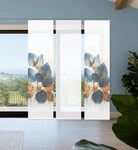 HOME in green Schiebegardine THALIN (3 St), Paneelwagen, halbtransparent,