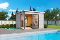 LASITA MAJA Gartenhaus DOMEO 1, BxT: 319,6x319,6 cm, (Set), Fundamentmass 3000 x