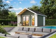 Nordic Holz Gartenhaus MURANO 1, BxT: 448,5x520 cm
