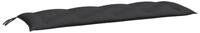 vidaXL Bankauflage, Gartenbank-Auflage Schwarz 150x50x7 cm Oxford-Gewebe