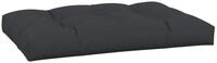 vidaXL Sitzauflage Palettenkissen Schwarz 120x80x12 cm Stoff, (1 St)
