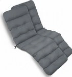 Beautissu Polsterauflage 2X Bequeme Liegenauflage Deckchair, 200x50x8 cm, Grau,