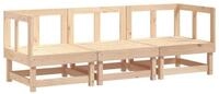 vidaXL Gartenlounge-Set, 3-tlg. Lounge Set Massivholz Kiefer