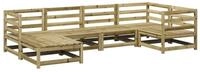 vidaXL Gartenlounge-Set 6-tlg. Garten-Sofagarnitur Kiefernholz Impr&auml;gniert, (1-tlg)