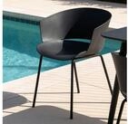 IDIMEX Gartenstuhl NIVEL (4 St), In & Outdoor Schalenstuhl modern im 4er Set,