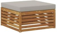 vidaXL Sofaelement Outdoor-Fu&szlig;hocker Massivholz Natur (1 St)