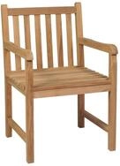 vidaXL Gartenstuhl, Outdoor St&uuml;hle 8 Stk. mit Anthrazit Kissen Massivholz Teak