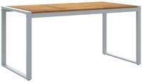 vidaXL Gartentisch Gartentisch Grau 160 x 80 x 75 cm Massivholz (1-St)