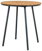 House Nordic Gartentisch Cleveland Cafetisch &Oslash;70cm Garten Teak,schwarz.
