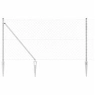 vidaXL Gartenzaun Schwei&szlig;drahtzaun mit Spikes 25 x 1,2 m (B x H), (1-St)