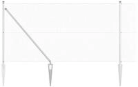 vidaXL Gartenzaun Schwei&szlig;drahtzaun mit Spikes 25 x 1 m (B x H), (1-St)