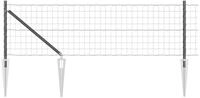 vidaXL Gartenzaun Schwei&szlig;drahtzaun mit Spikes 50 x 0,4 m (B x H), (1-St)