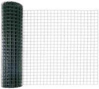 vidaXL Gartenzaun Geschwei&szlig;ter Drahtzaun 10 x 1 m (B x H) PVC-beschichteter Stahl,