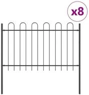 vidaXL Gartenzaun Gartenzaun BOXTEL 8 stk. 13,6 x 1,2 m Pulverbeschichteter...