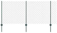 vidaXL Gartenzaun Kettenzaun mit Pfosten 10 x 1 m (B x H) PVC-beschichteter...