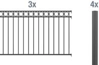 Alberts Metallzaun Circle, (Set), H&ouml;he: 100 und 120 cm, verschiedene L&auml;ngen