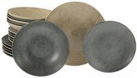CreaTable Teller-Set Catania Mix, Teller Set 18-tlg. (18-tlg), 6 Personen,...