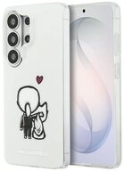 KARL LAGERFELD Handyh&uuml;lle Galaxy S26 Ultra wei&szlig; MagSafe Katze Logo Seiten