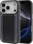 Audi Handyh&uuml;lle A6 Case iPhone 17 Pro MagSafe Kunstleder schwarz Logo 6,3 Zoll,