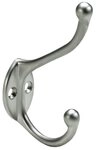 Hettich Wandhaken Hettich Hut- und Mantelhaken 9 x 2,5 x 5,8 cm silberfarben